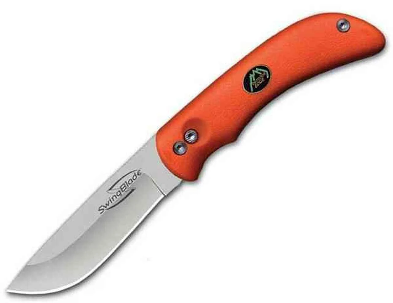 Outdoor Edge SwingBlade, Orange Rubberized Kraton Handle, Plain Edge 1 Outdoor Edge SwingBlade, Orange Rubberized Kraton Handle, Plain Edge