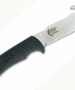 Outdoor Edge Trophy-Skinner Hook, Plain Edge, Leather Sheath