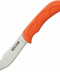 Outdoor Edge Wild Skin, 420J2 SS Blade, Orange Handle, Mossy Oak Sheath