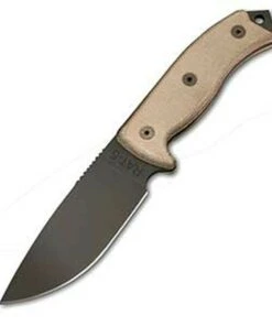 Ontario RAT-5, Tan Canvas Micarta Handle, Cordura Sheath
