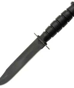Ontario Marine Combat Knife, 12" Overall, w/ Black Leather Belt Sheath