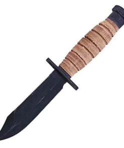 Ontario Air Force Survival Knife, 9 1/2" Overall, w/ Leather Sheath