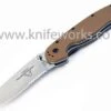 Ontario Rat Folder, Satin Blade, Coyote Brown, Combo Edge
