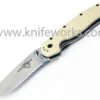 Ontario Rat Folder, Satin Blade, Desert Tan Handle, Combo Edge