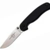 Ontario Rat Model II, 7" O/A Length, Satin Blade, Black Nylon Handles