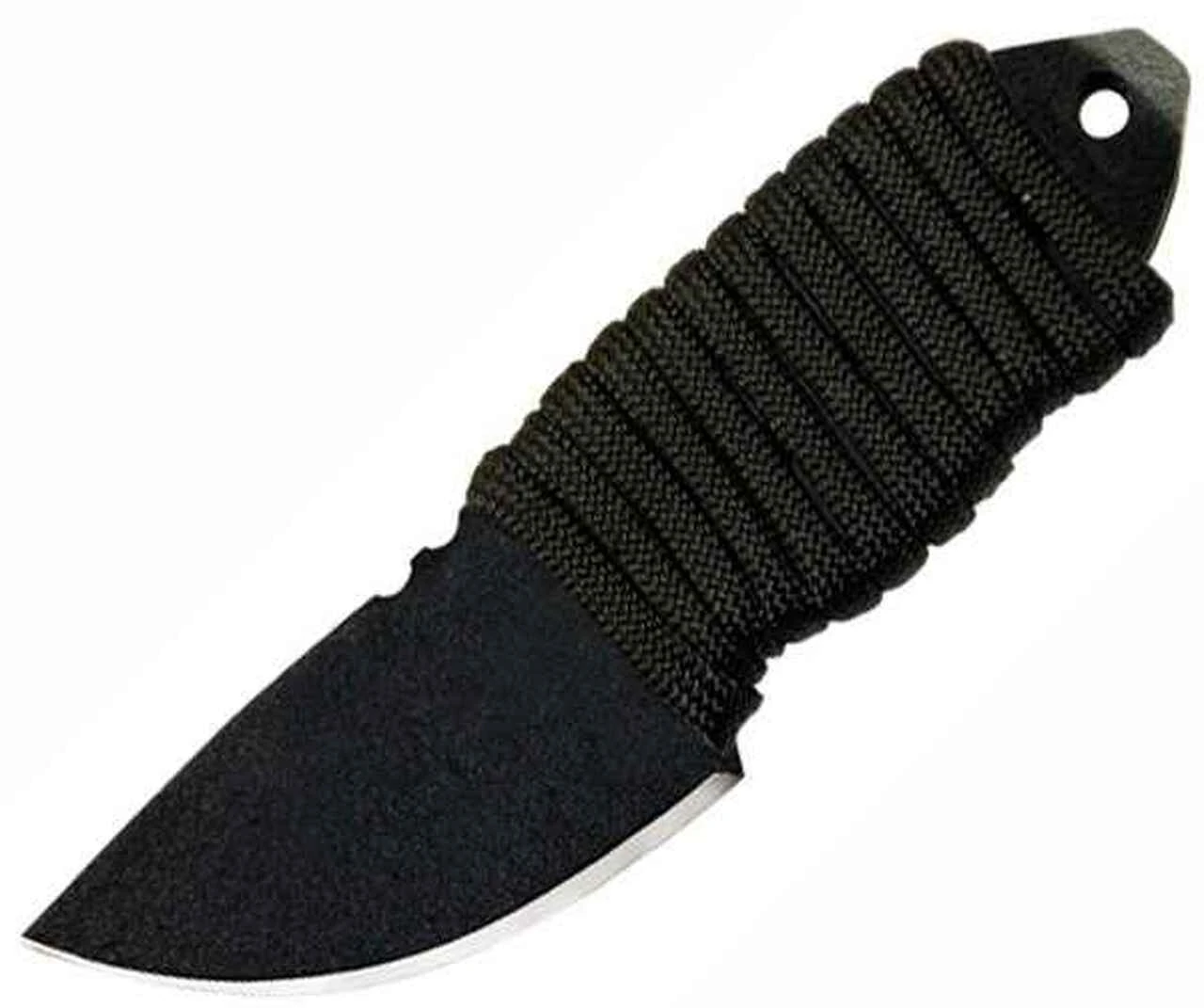 Ontario Little Bird, Black Cord w/Glass Breaker, Plain Edge 1 Ontario Little Bird, Black Cord w/Glass Breaker, Plain Edge