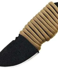 Ontario Little Bird, Tan Cord w/Glass Breaker, Plain Edge