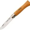 Opinel INOX OP00981, 3 5/8" Closed, Oak Handle-01608