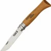 Opinel No 8, Carbon Steel, Beechwood Handle, 4 3/8" Closed