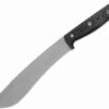 Entrek Destroyer, Bead Blast Finish, Black Canvas Micarta Handle, Black Kydex Belt Sheath
