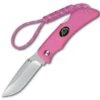Outdoor Edge Mini Grip Pocket Knife Hot Pink Kraton Handle