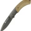 Browning Knives Browning Black Label Checkmate, Black Blade, Coyote Tan G-10 Handle