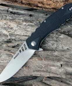 CRKT Ruger 1703 Follow-Through Compact, 3.25 in. Drop Point Blade, Matthew Lerch Design Linerlock Folding Knife