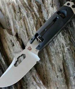 Southern Grind Rhino Fixed Blade w/ Flashlight in Handle, Black Pelican Hard Case