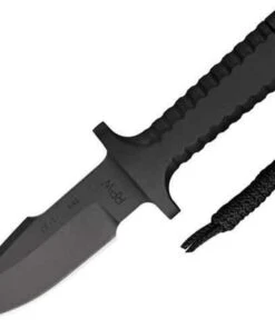 RPW Survival Knives RPW Model X-46 Utility Survival,One Piece A2 Tool Steel Construction w/ Armor Black CeraKote Finish, 5" Hollow Ground Standard Edge