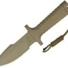 RPW Survival Knives RPW X46 5 1/8" Bowie, Tan, Combo Edge