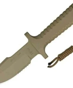 RPW Survival Knives RPW X46 5 1/8" Bowie, Tan, Combo Edge