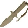 RPW Survival Knives RPW X46 5" Tan Tanto, Combo Edge, w/ Khaki Sheath