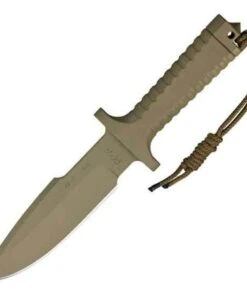 RPW Survival Knives RPW X46 6" Bowie Tan, Plain Edge
