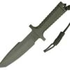RPW Survival Knives RPW X46 6" Tanto OD, Plain Edge, w/ Khaki Nylon Sheath