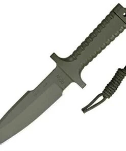 RPW Survival Knives RPW X46 6" Tanto OD, Plain Edge, w/ Khaki Nylon Sheath