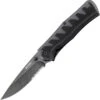 CRKT Ruger 1202K A/O Crack Shot Compact, 3.13" 8Cr13Mov Black Combo Blade, GFN Handle