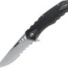 CRKT Ruger 1702 Follow-Through, 3.75 in. Drop Point Combo Blade, Matthew Lerch Design Linerlock Folding Knife