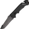 RUI Tactical Knives RUI Navaja Rui Seguridad Negra, Black Tanto Blade, Combo Edge