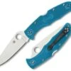 Spyderco Knives Spyderco C10FPBL Endura 4 Flat Ground, 3.75" VG-10 Blade, Blue FRN Handle