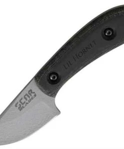 SCAR Blades Lil Hornet Gray Blade, Black Handle, Black Sheath.