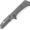 Schrade Tactical Tanto Folder w/ Textured Stainless Steel Handle, Combo Edge