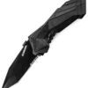 Schrade MAGIC, Black Tanto Blade, Spring Assisted, Combo Edge
