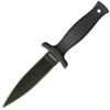 Schrade Large Boot Knife, 4 3/4" black finish 7Cr17 stainless double edge dagger blade