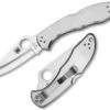 Spyderco Knives Spyderco C11P Delica 4, 3" VG-10 Plain Blade, Stainless Steel Handle