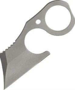 Krudo Knives NANO 2, 2 1/4" blade with thumb ridge. One piece matte finish 154CM stainless construction.