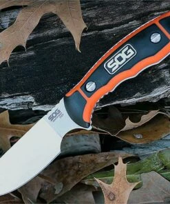 SOG Huntspoint Skinning 3.6 in. S30V Satin Drop Point Fixed Blade