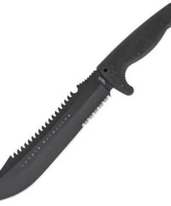SOG Jungle Primitive, Kraton Handle, Black Blade, Nylon Sheath