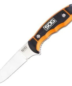 SOG Huntspoint Boning Shape Knife, AUS-8 stainless, Black and Orange Glass-Reinforced Nylon