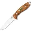 SOG SOG99860 Huntspoint, 3.6" S30V Plain Blade, Rosewood Handle, Black Leather Sheath