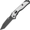 SOG Flashback A/O Folder, AUS-8 Steel, Stainless Steel Handle