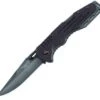 SOG Fusion Salute, G-10 Handle, Black Blade, Plain Edge
