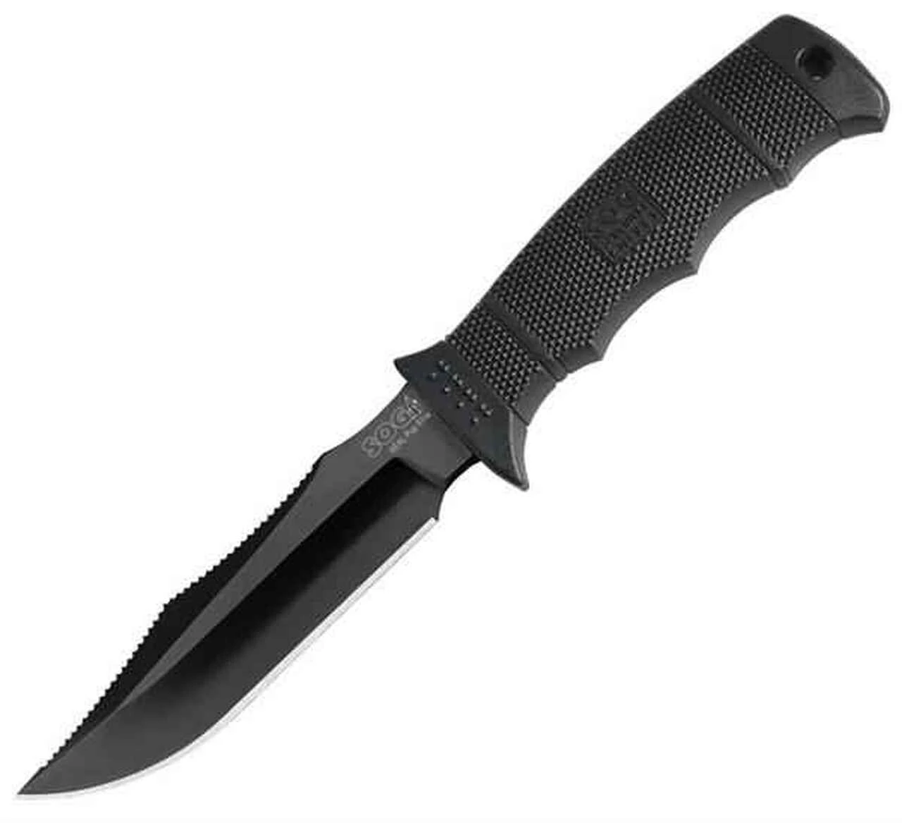SOG 99024 Seal Pup Elite, 4.85" AUS-8 Plain Blade, Black Handle(E37S-N) 1 SOG 99024 Seal Pup Elite, 4.85" AUS-8 Plain Blade, Black Handle(E37S-N)