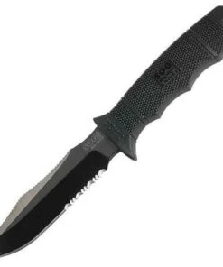 SOG 99150 Seal Pup Elite, 4.85" AUS-8 Combo Blade, GRN Handle(E37T-K)