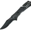 SOG Trident, Zytel Handle, Black TiNi Blade, ComboEdge