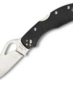 Byrd Knives Byrd Meadowlark 2 BY04GP2, Black G-10 Handle, Full Flat Ground Plain Edge