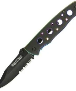 Smith and Wesson S&W ExtremeOps Framelock, Black Finish Stainless Blade, Combo Edge