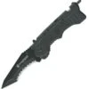 Smith and Wesson Smith & Wesson First Response Rescue Knife, Serrated, Black Blade