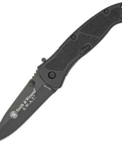 Smith and Wesson Smith & Wesson Medium SWAT MAGIC Spring Assist Knife, Plain Edge