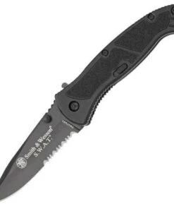Smith and Wesson Smith & Wesson Medium SWAT MAGIC Spring Assist Knife, Combo Edge