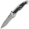 Smith and Wesson Smith & Wesson Silver S.W.A.T. Assisted Linerlock. Silver finish handles. Matte finish blade. Combo edge blade